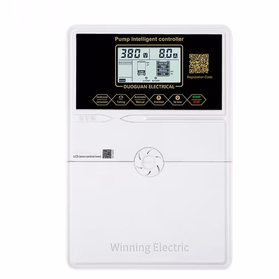 5.5HP Three Phase LCD Electrical Simplex Water Pump Intelligent Controller