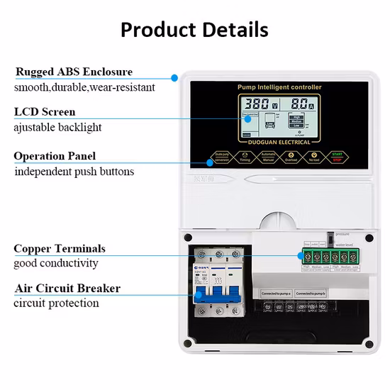 Duplex Wastewater &Water Pump Level & Pressure Automatic Controller